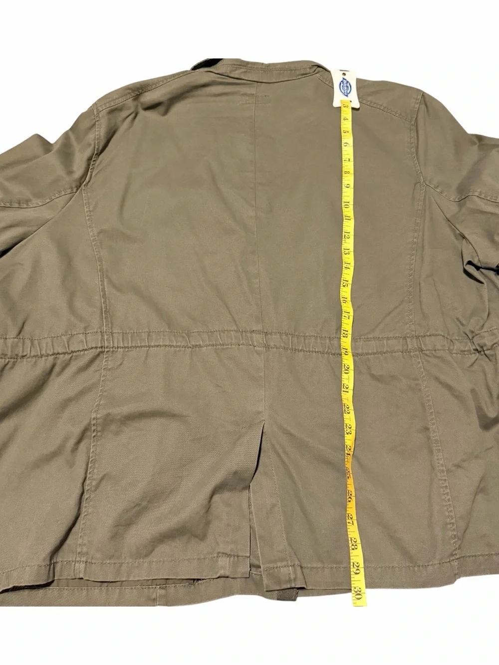 a.n.a Olive Green Drawstring Utility Jacket - Picture 2 of 4